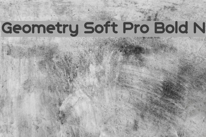 Geometry Soft Pro Bold N Caratteri examples