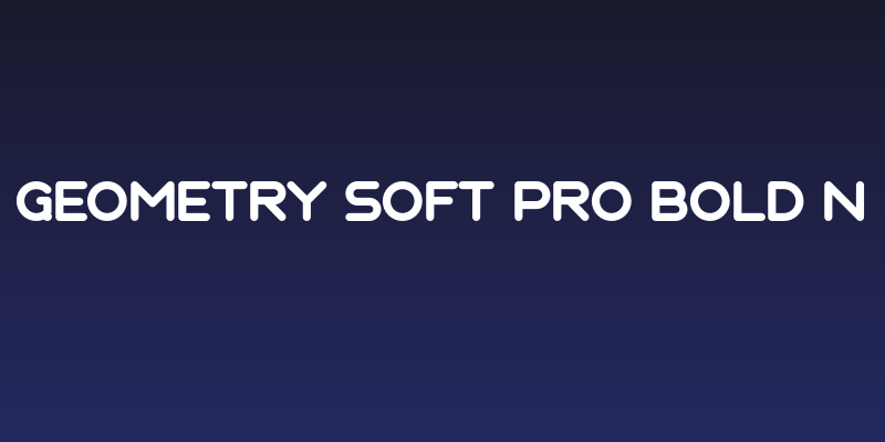 Geometry Soft Pro Bold N Social Header