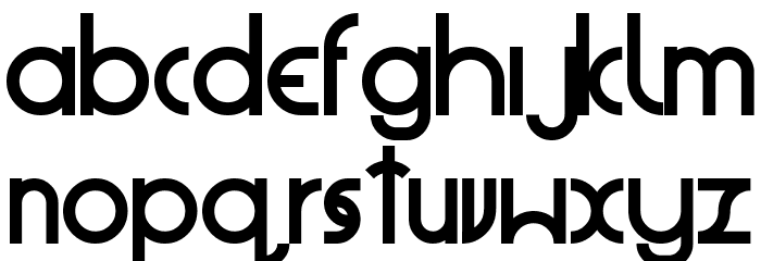 Geometyczna Font LOWERCASE