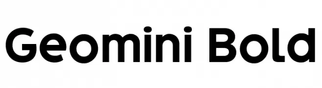 Geomini Bold फ़ॉन्ट