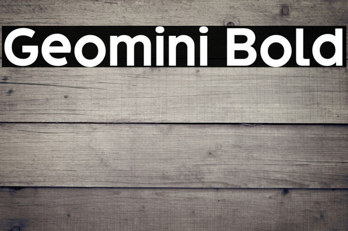 Geomini Bold Example 2