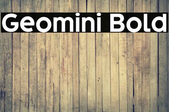 Geomini Bold Example 3
