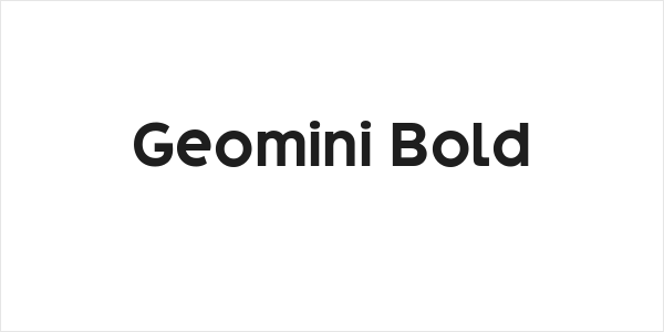 Geomini Bold Logo