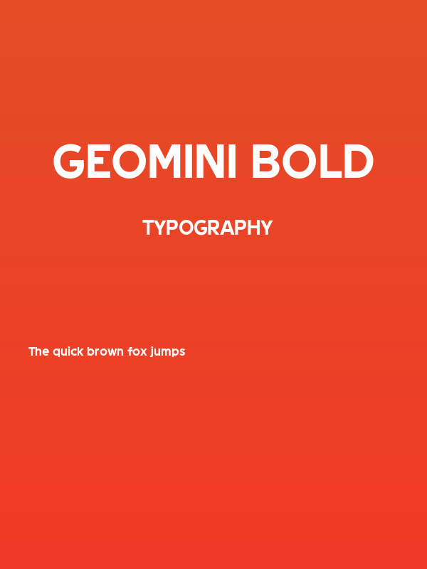 Geomini Bold Poster