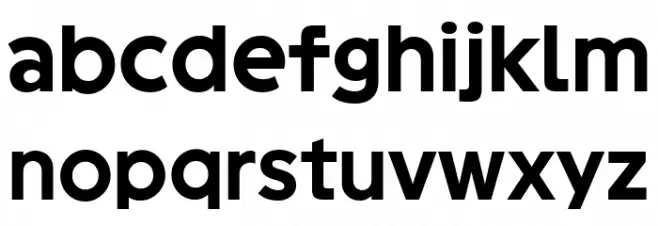 Geomini Bold फ़ॉन्ट लोअरकेस