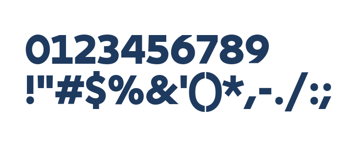 Geomini ExtraBold Other Characters
