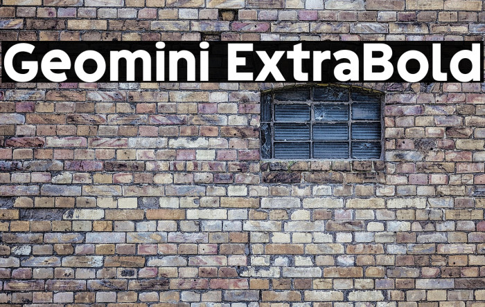 Geomini ExtraBold Example 1