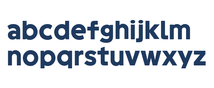 Geomini ExtraBold Lowercase