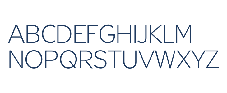 Geomini ExtraLight Uppercase