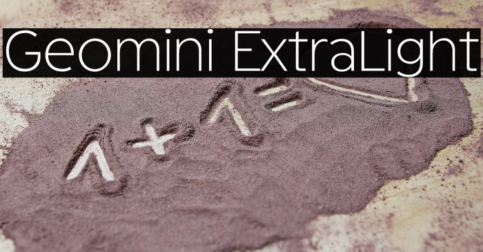 Geomini ExtraLight Example 1