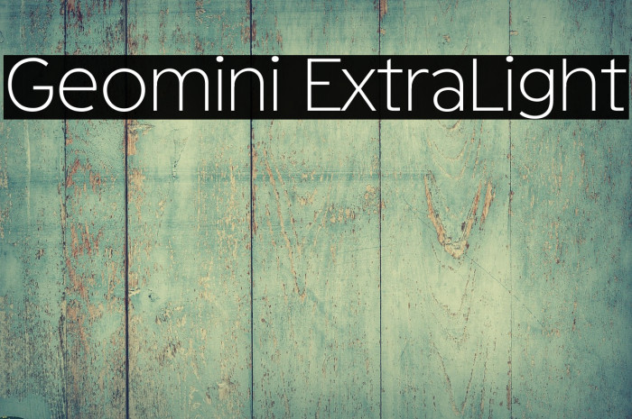 Geomini ExtraLight Example 2