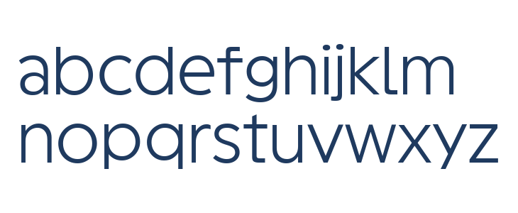 Geomini Light Lowercase