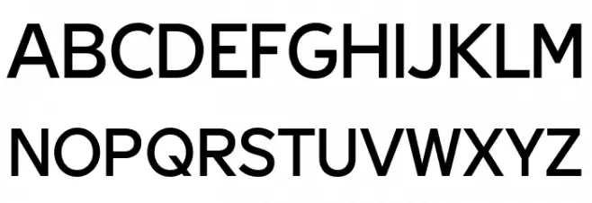 Geomini Medium फ़ॉन्ट अपरकेस