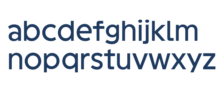 Geomini Medium Lowercase