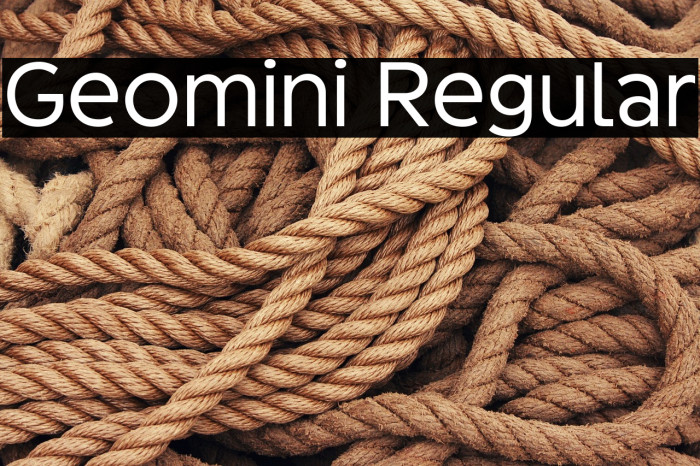 Geomini Regular Example 1