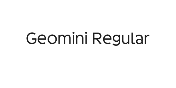 Geomini Regular Logo