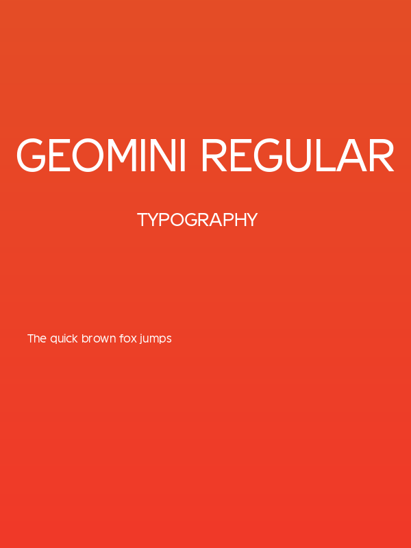 Geomini Regular Poster