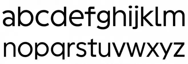 Geomini Regular फ़ॉन्ट लोअरकेस
