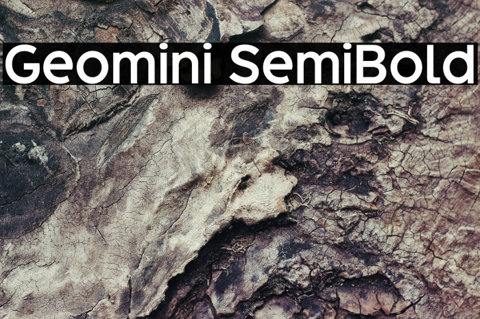 Geomini SemiBold Example 1