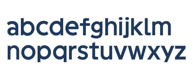 Geomini SemiBold Lowercase