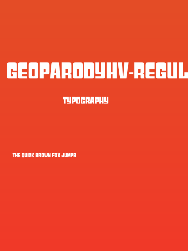 GeoparodyHv-Regular Poster