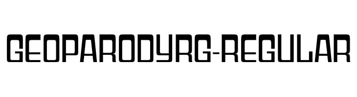 GeoparodyRg-Regular  नि: शुल्क फ़ॉन्ट्स डाउनलोड