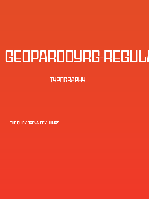 GeoparodyRg-Regular Poster