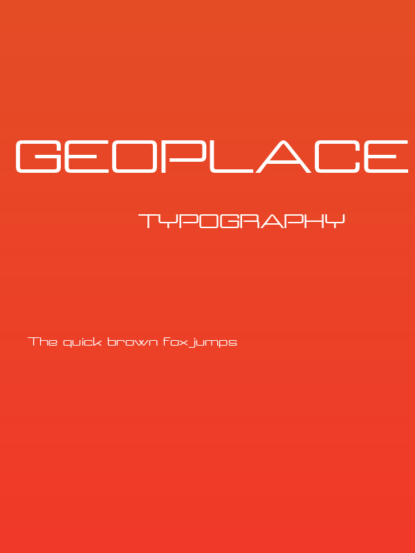 Geoplace Bold Poster