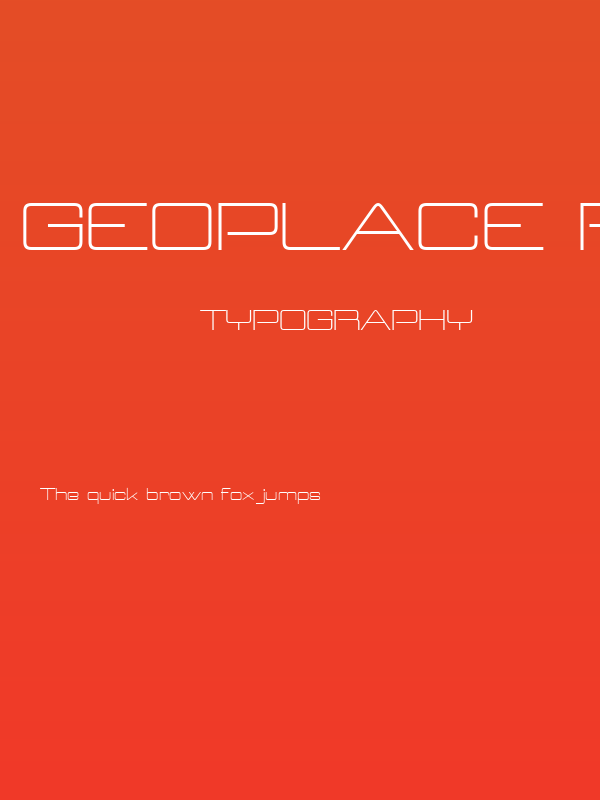 Geoplace Regular Poster