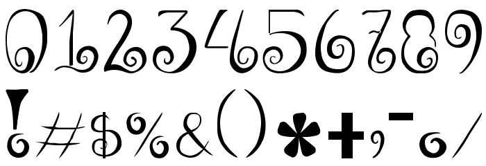GeordanaRegular Font OTHER CHARS