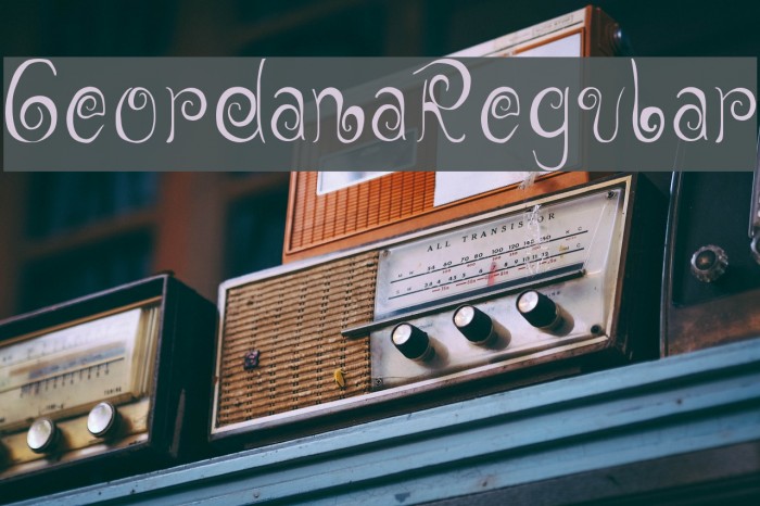 GeordanaRegular Font examples