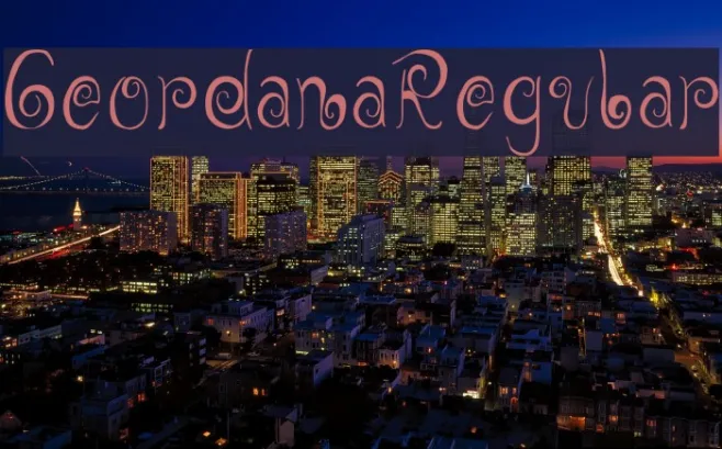 GeordanaRegular Example 3