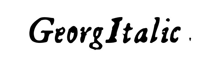 GeorgItalic  font caratteri gratis