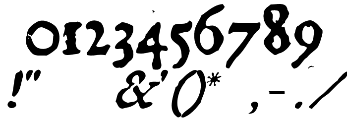 GeorgItalic Font OTHER CHARS