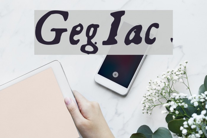 GeorgItalic Font examples