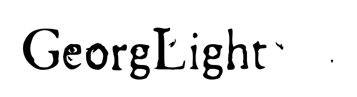 GeorgLight  Frei Schriftart Herunterladen
