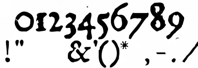 GeorgRegular Polices AUTRES CHARS