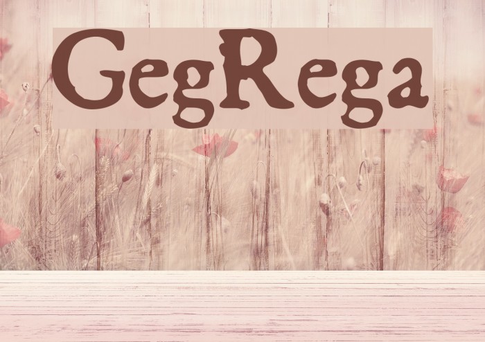 GeorgRegular Font examples