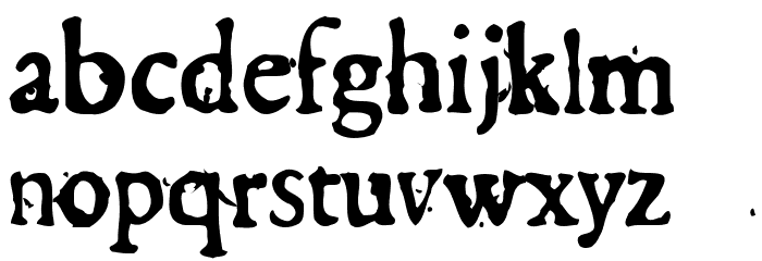 GeorgRegular Font LOWERCASE