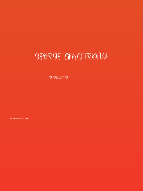 George Amstrong Poster