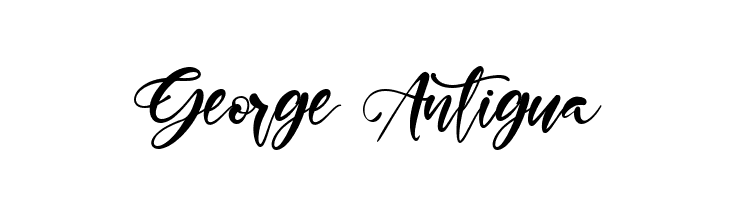 George Antigua  免费字体下载