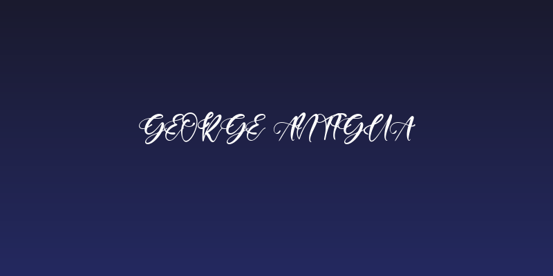 George Antigua Social Header