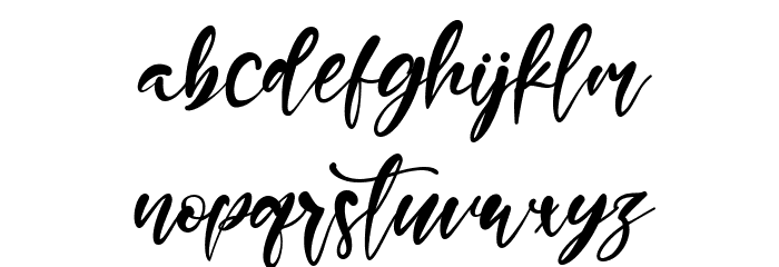 George Antigua Font LOWERCASE