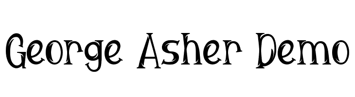 George Asher Demo  नि: शुल्क फ़ॉन्ट्स डाउनलोड