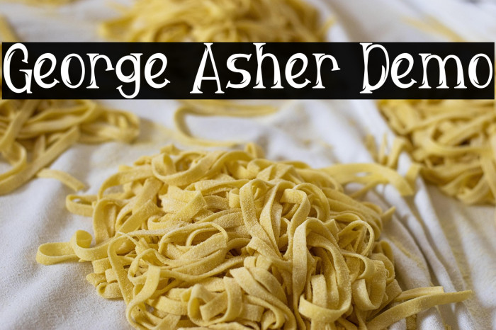 George Asher Demo Example 1