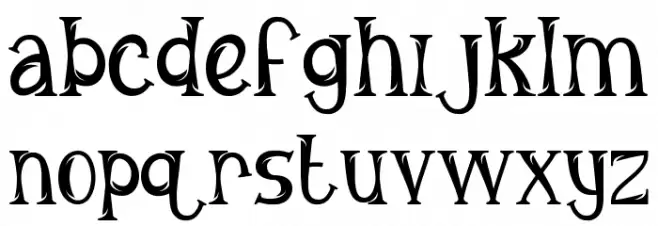 George Asher Demo フォント 小文字