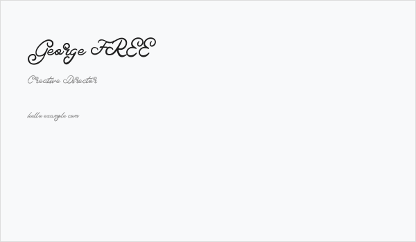 George FREE Business Card