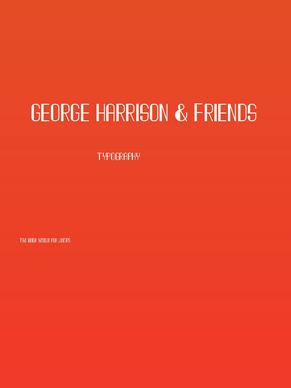 George Harrison & Friends Poster