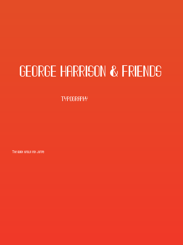 George Harrison & Friends Poster