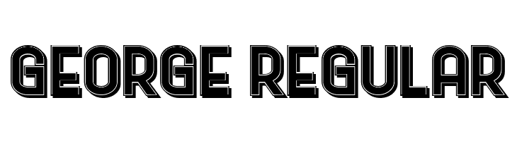 George Regular  Скачать бесплатные шрифты